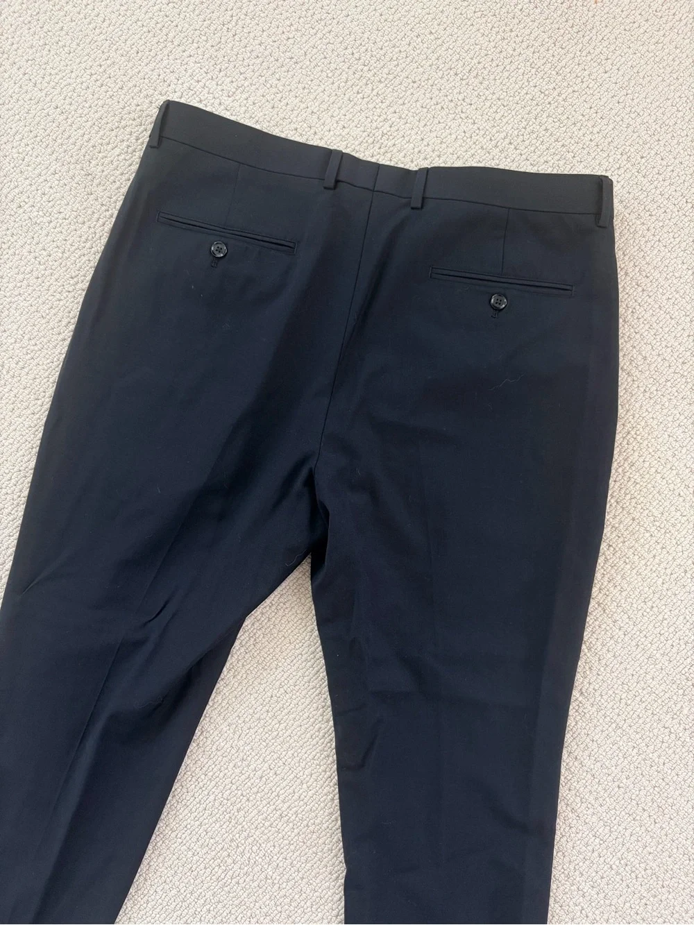 Express Men's Black Pleated Dress Pants 34W